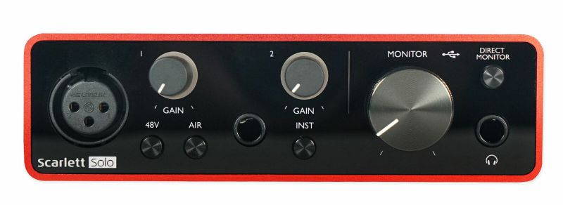 Focusrite 3rd Gen Podcast Podcasting Interface+Mic+Headphones+Stand+Pop Filter