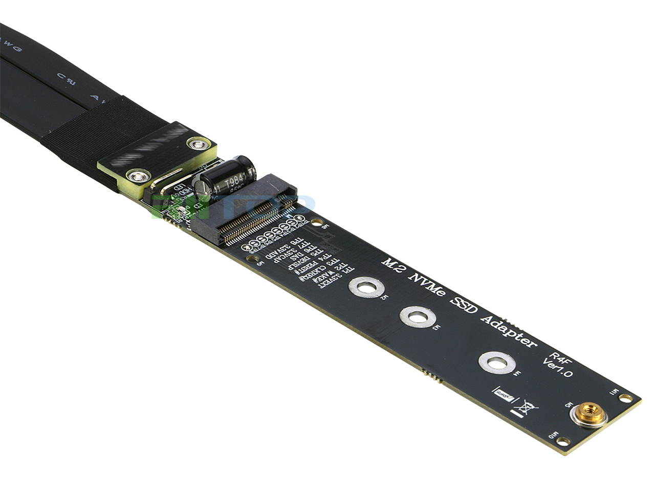 PCIe M.2 NVMe SSD Riser Adapter Extension Card Cable Supports PCIE 3.0 x4 Full Speed 32Gbps 20cm 7.8inch Length