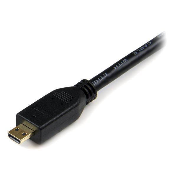 6 ft High Speed HDMI Cable with Ethernet - HDMI to HDMI Micro - M/M