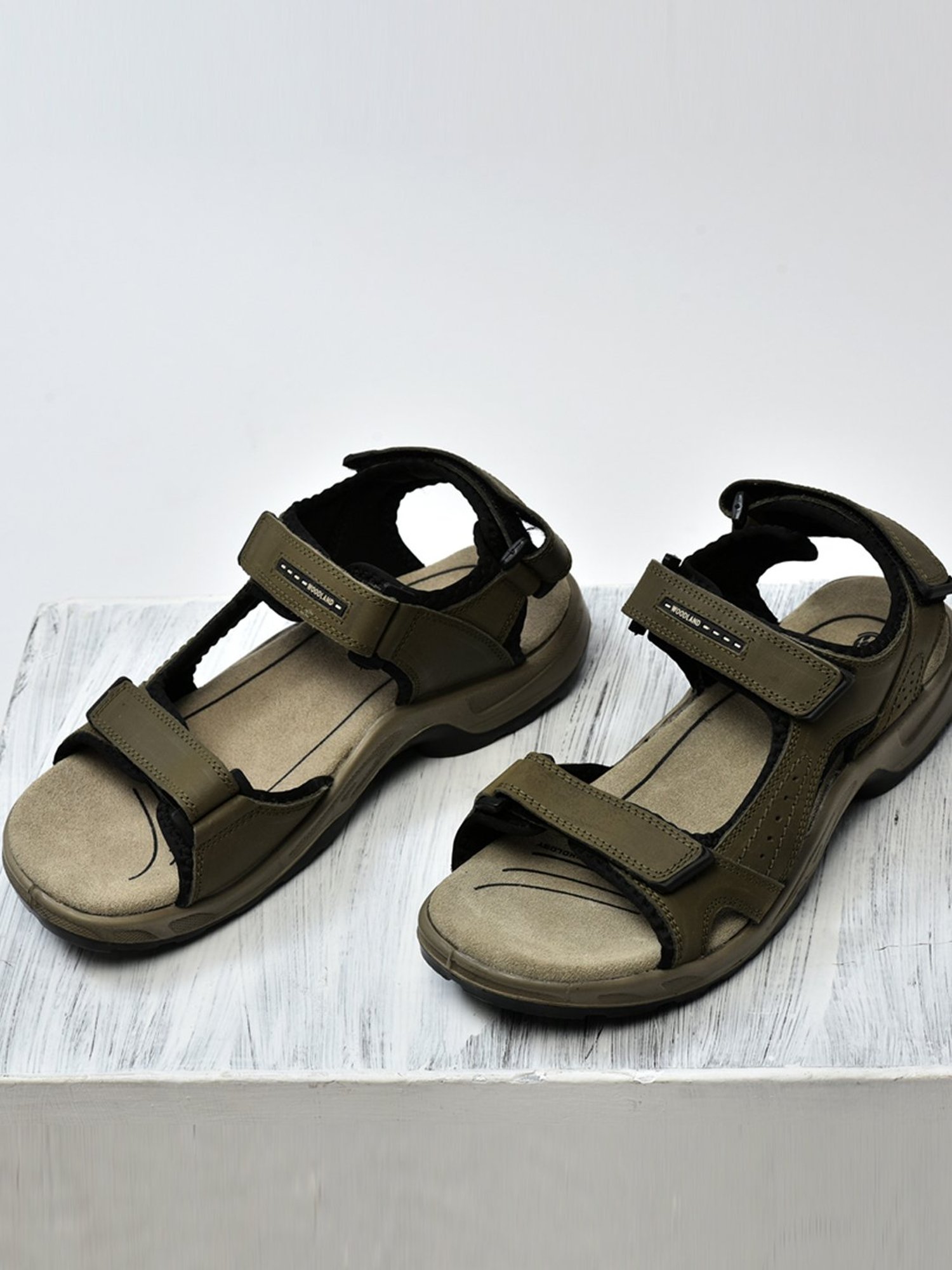Woodland Men's Olive Floater Sandals