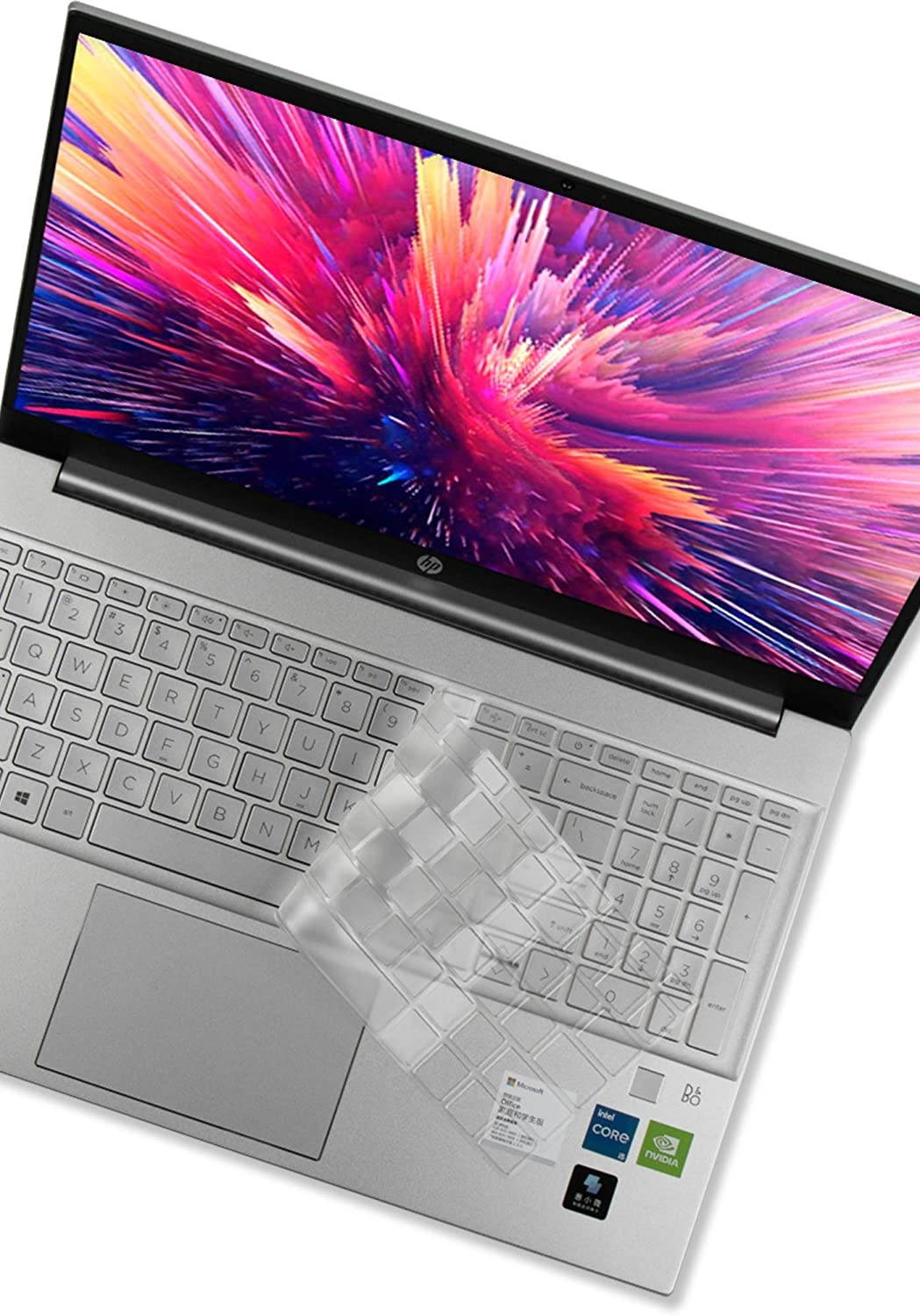 Keyboard Cover for HP Pavilion 15-eg 15-eh HP 15-eg0010nr 15-eg0066nr 15-eg0069nr 15-eg0079nr 15-eg0073cl 15-eg0025od 15-eh0095nr 15-eh0010nr 15z-eh000 Series Laptop - TPU