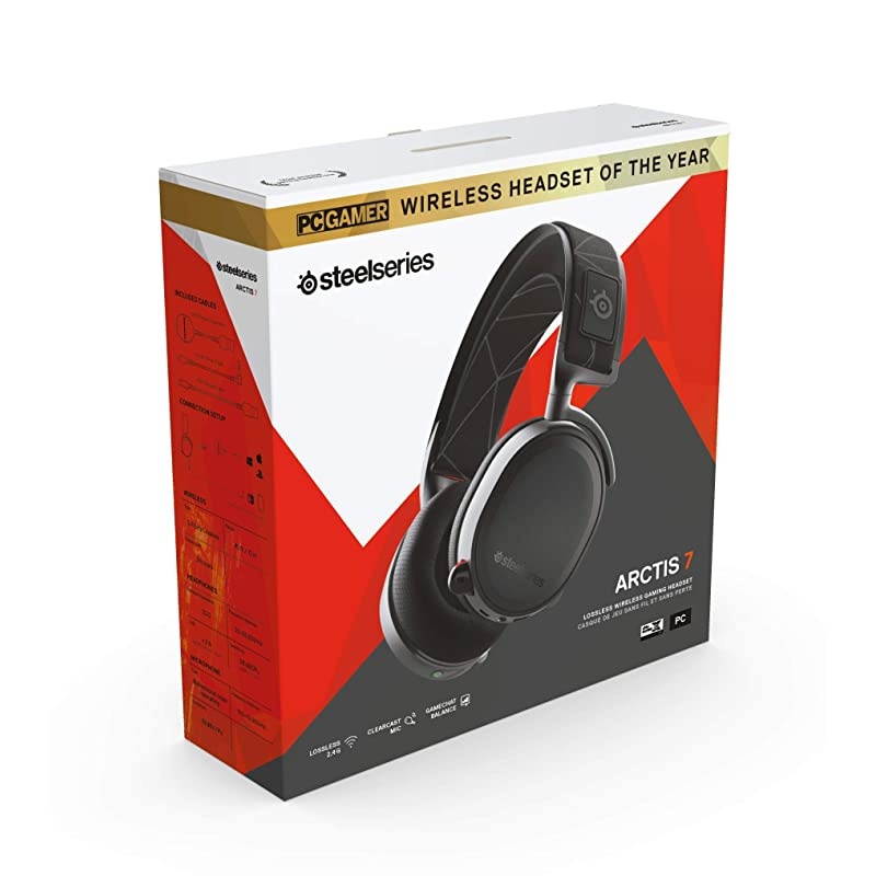 Arctis 7 61505 Lossless Wireless Gaming Headset with DTS H Renewed