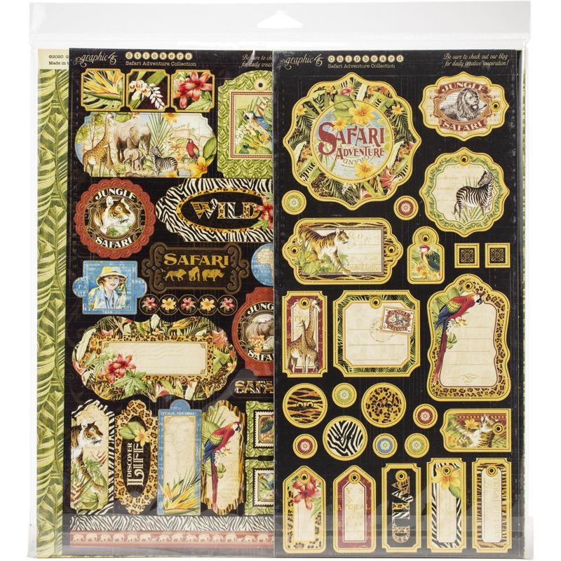 Graphic 45 Deluxe Collector's Edition Pack 12"X12"-Safari Adventure