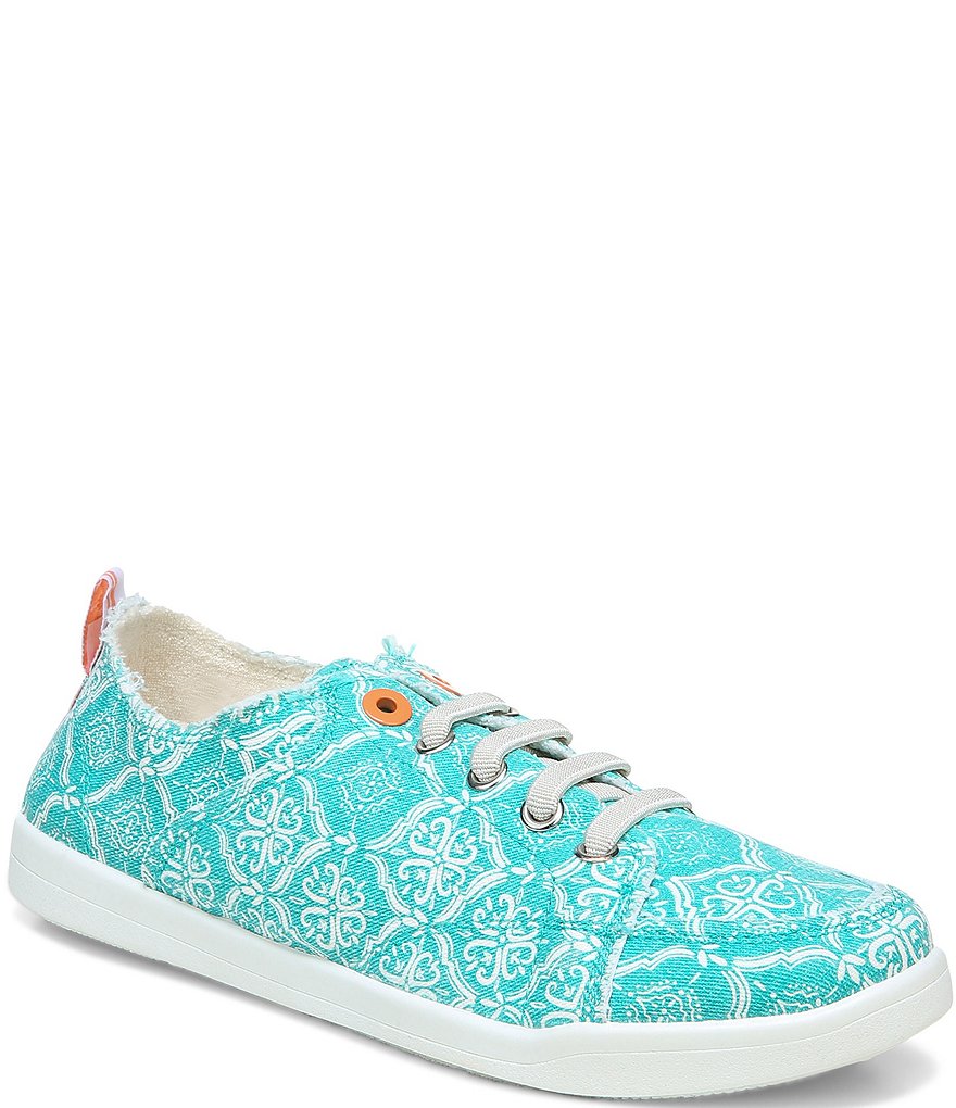 Vionic Pismo Mosaic Print Washable Lace-Up Sneakers