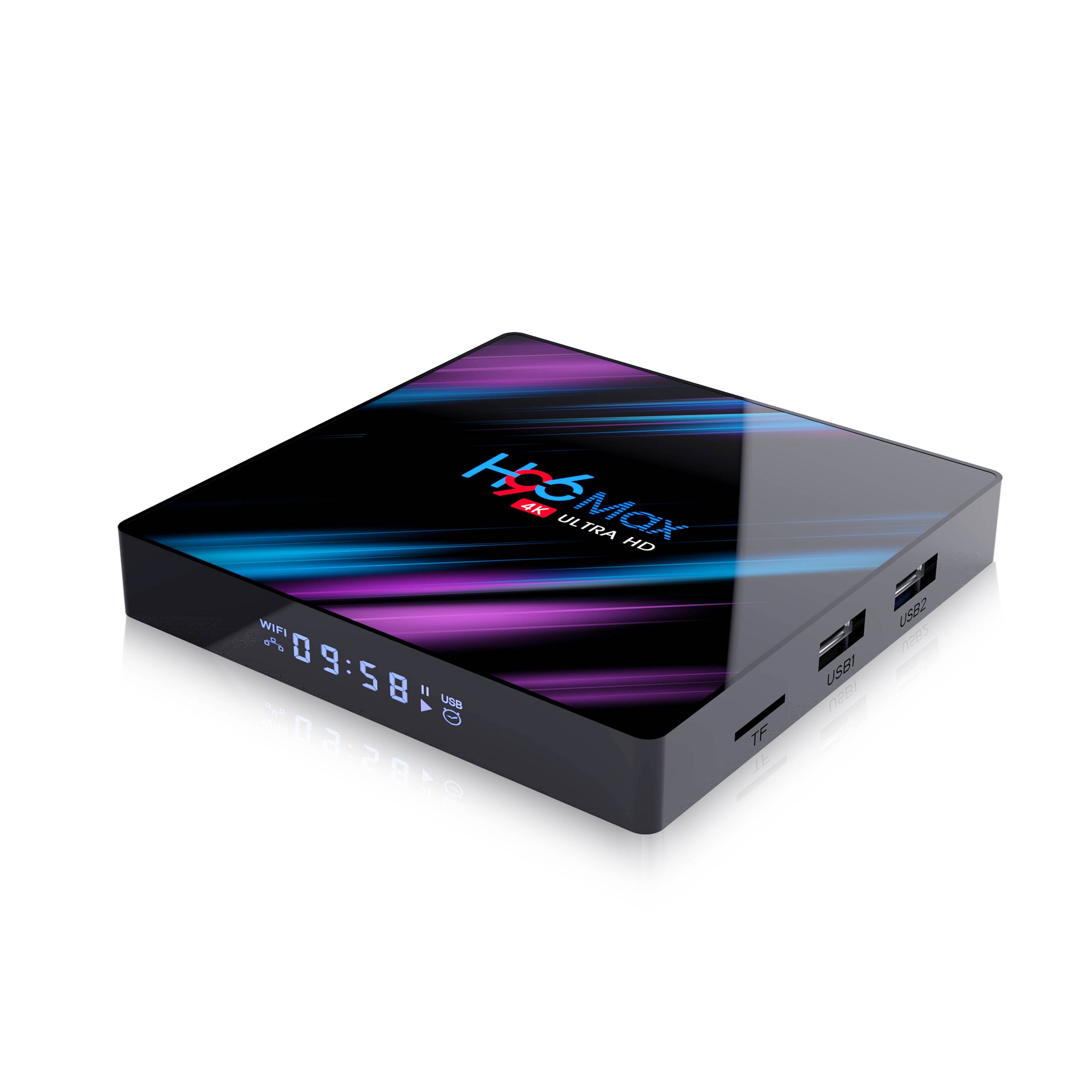 H96 MAX RK3318 4GB RAM 32GB ROM 5G WIFI bluetooth 4.0 Android 9.0 10.0 VP9 H.265 4K TV Box Support Youtube 4K EU/Android 9.0