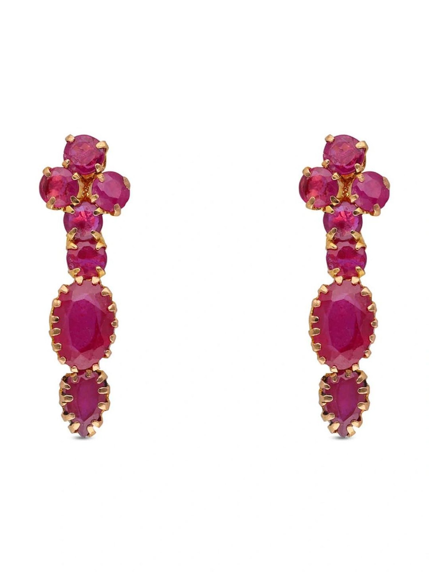 CKC Radiant Elegance: Gold Drop Set with Ruby