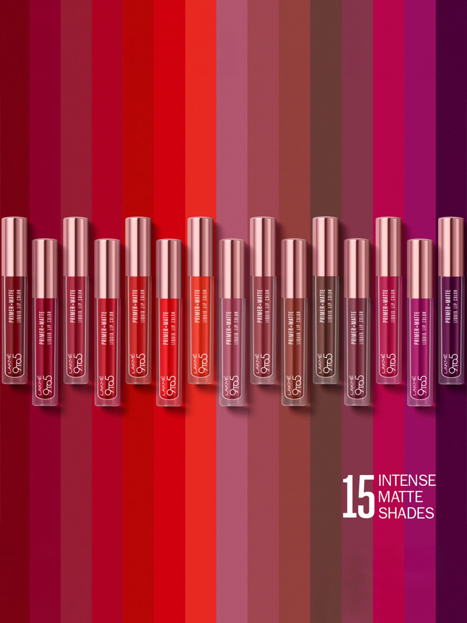 Lakme 9 to 5 Primer Plus Matte Liquid Lip Color MP3 Dusty Rose - 4.2 ml