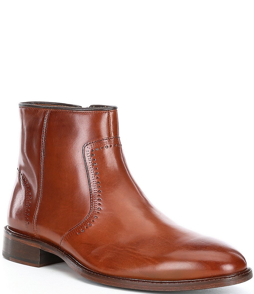 Johnston & Murphy Men's Sayer Side Zip Plain Toe Boots