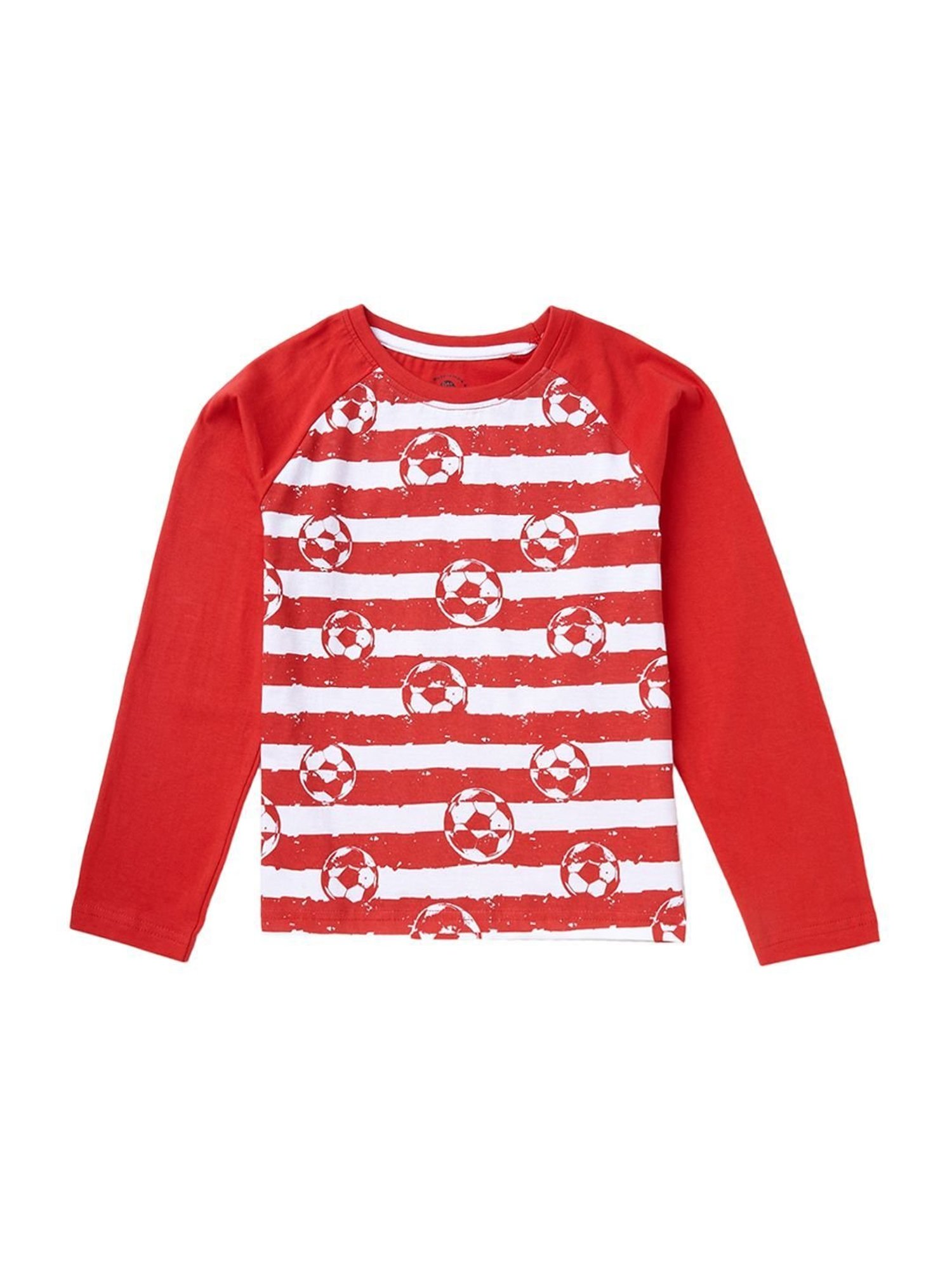 Cub McPaws Kids Multicolor Cotton Printed Full Sleeves T-Shirt (Pack of 3)