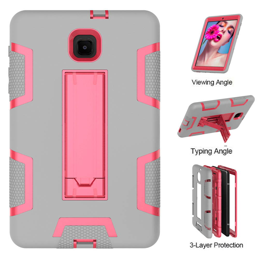 Mignova Case for Galaxy Tab A 8.0 Case 2018,Three Layer Shockproof Armor Defender Full-Body Rugged Protective Case Cover with Stand for Samsung Galaxy Tab A 8.0 2018 SM-T387/T387v
