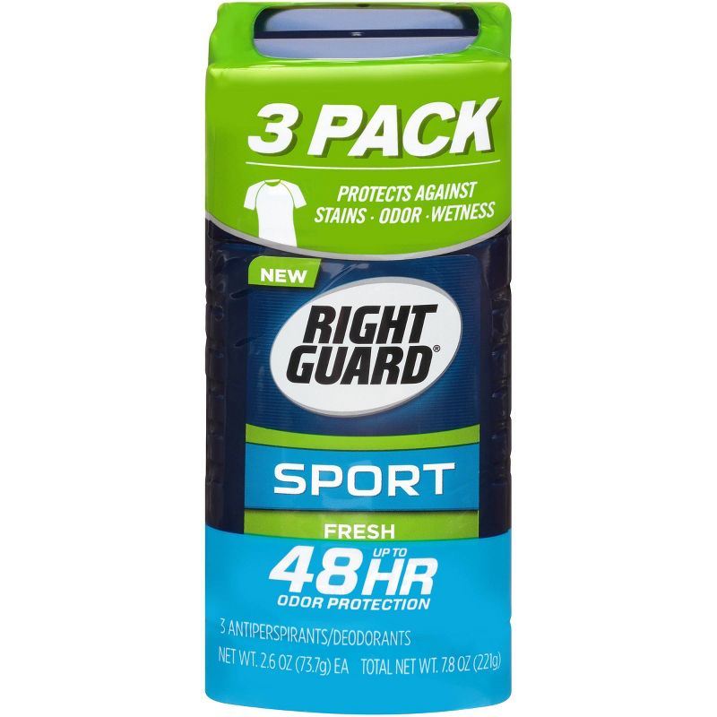 Right Guard Sport Fresh Invisible Solid Stick Antiperspirant & Deodorant  - 2.6oz/3pk