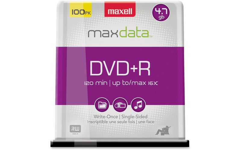 Maxell 16x DVD+R Media - 120mm