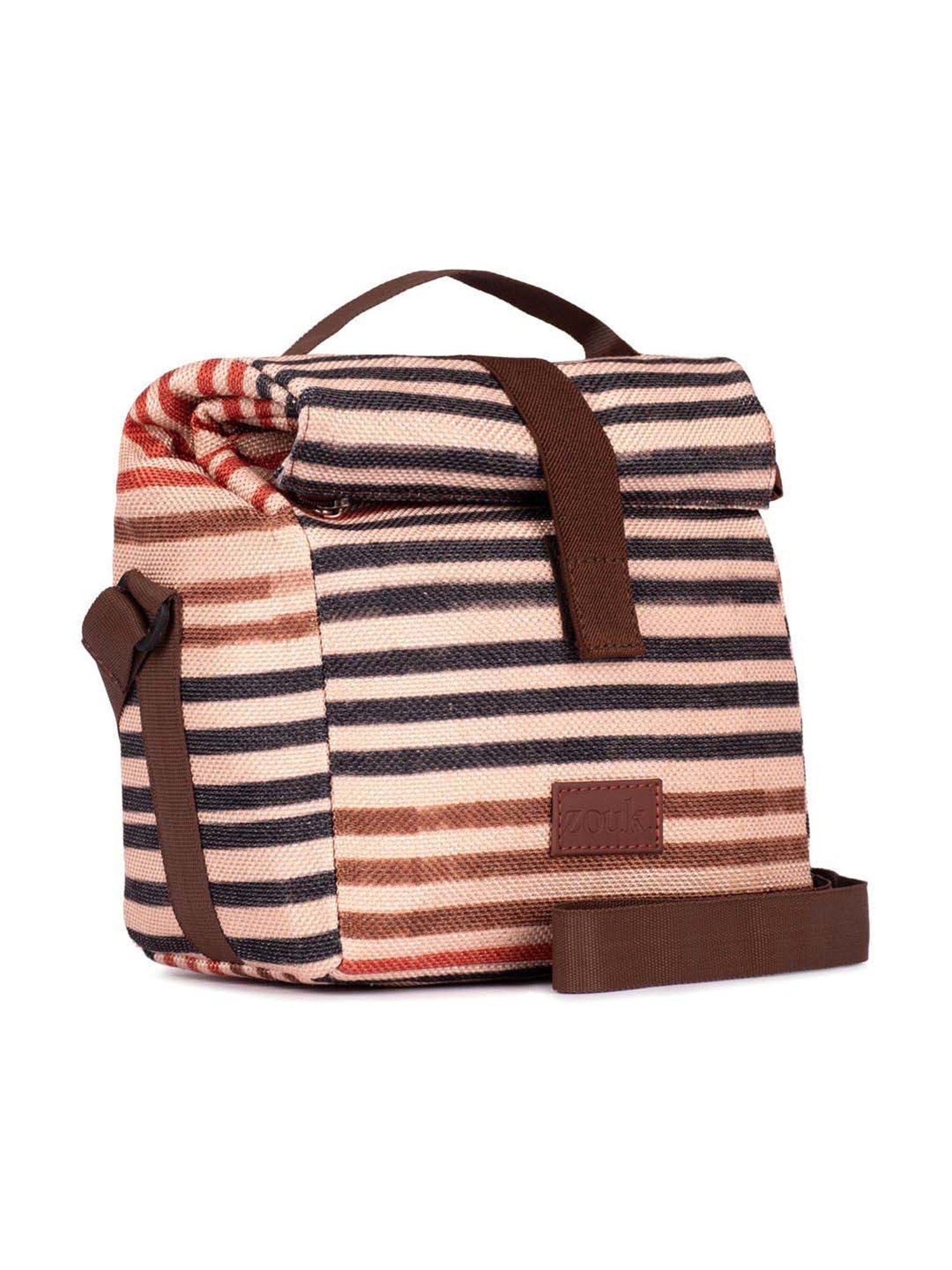 ZOUK Multicolor Striped Handbag