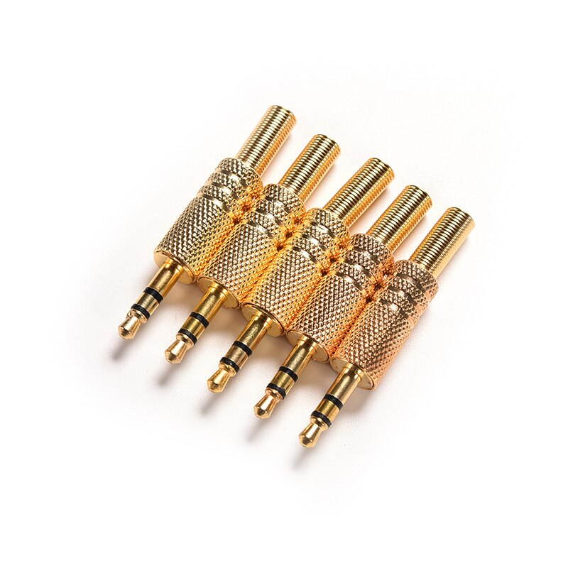 1pc Mini 1/8Inch Jack Plug 3.5mm Stereo Audio Jack Plug Headphone Male Plug Coax Cable Audio Adapter Connecter Soldering