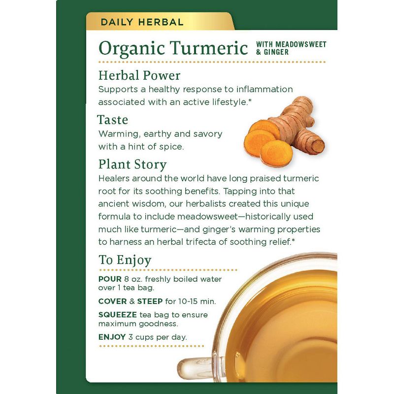 Traditional Medicinals Turmeric with Meadowsweet & Ginger - 16ct