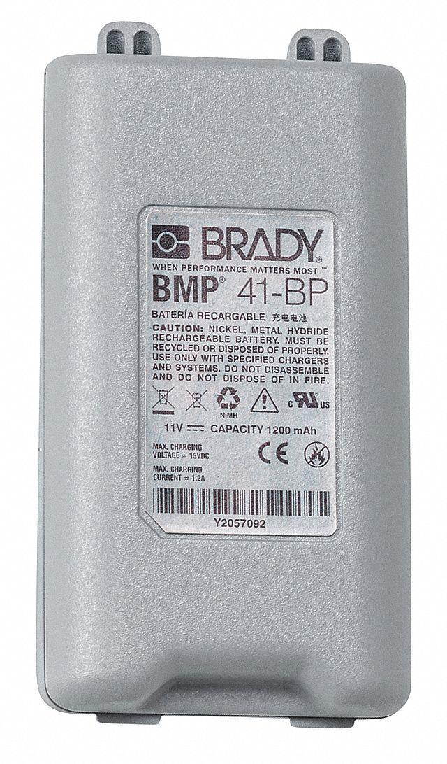 Brady Battery Pack 4-5/16"H x 2-1/4"W x 63/64"D   BMP41-BATT
