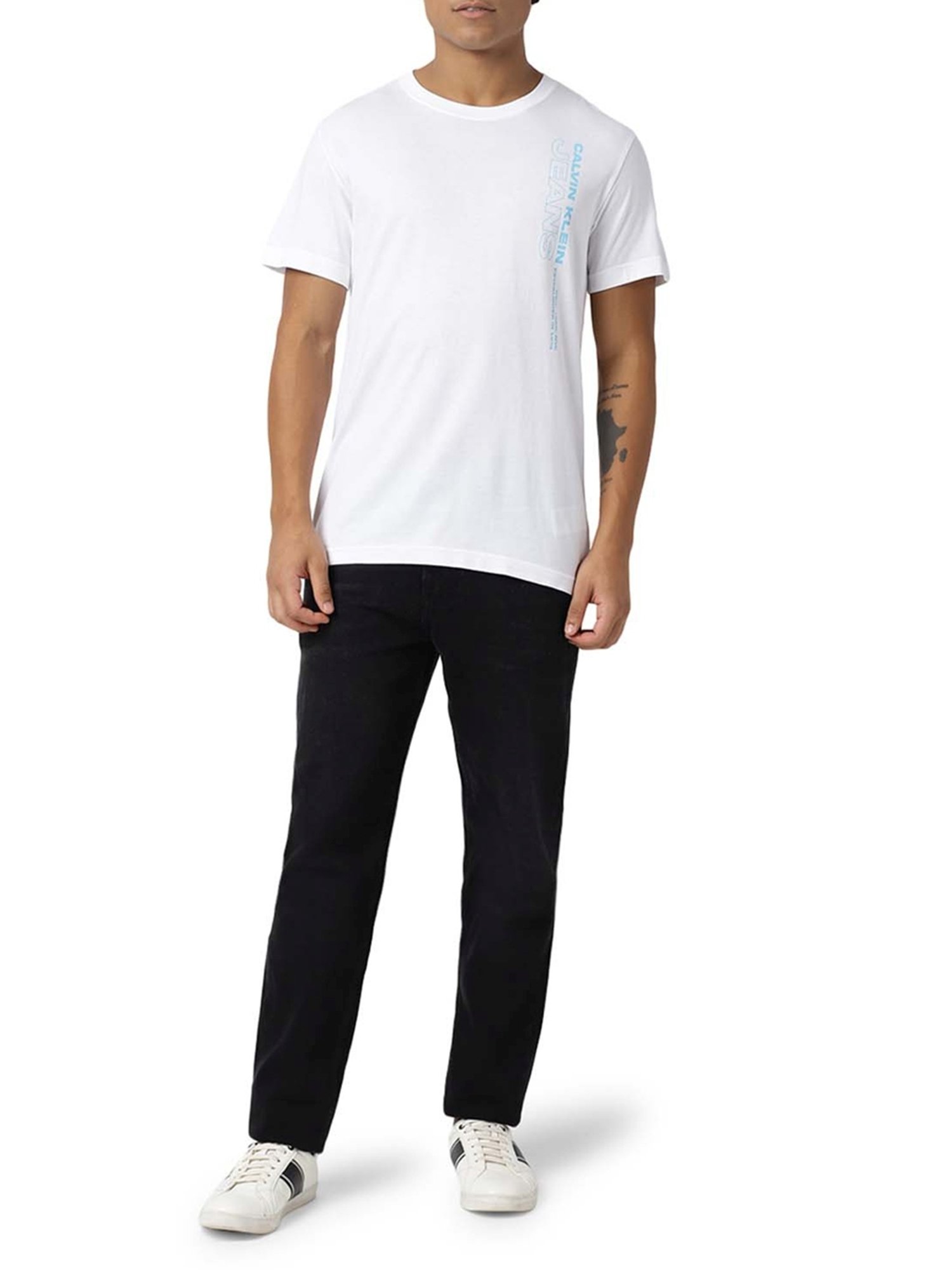 Calvin Klein Jeans Bright White Logo Regular Fit T-Shirt