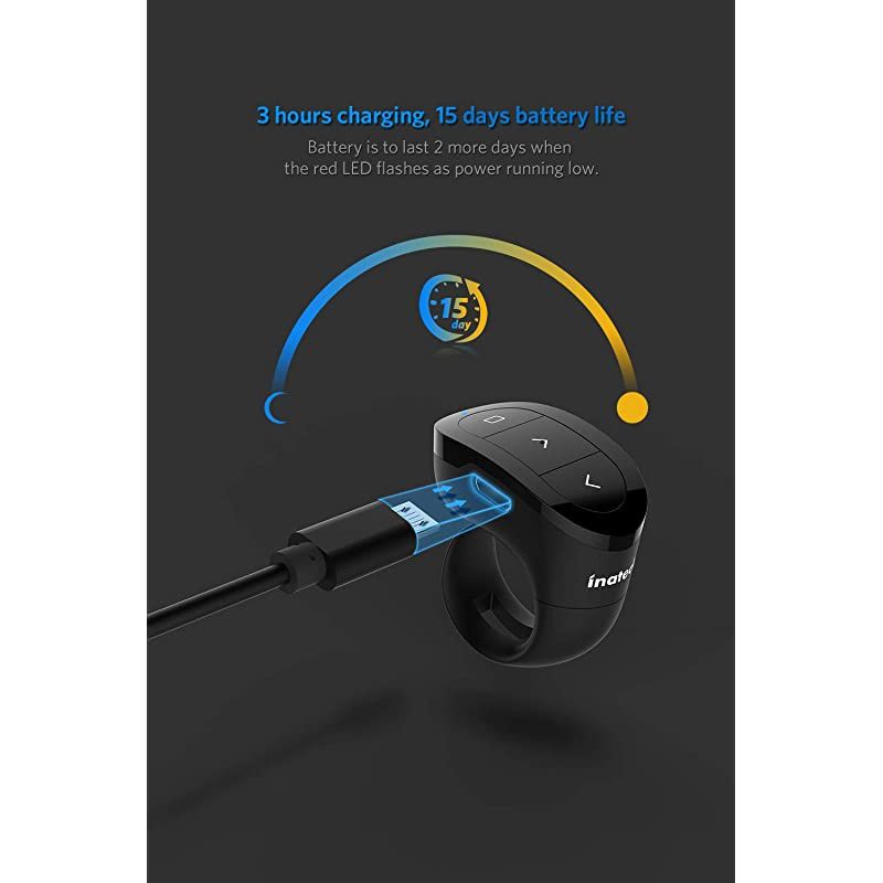 2.4GHz Wearable Wireless Presenter, Remote, Support PPT and Keynote, Lasts 15 Days, Rechargeable (WP2002)