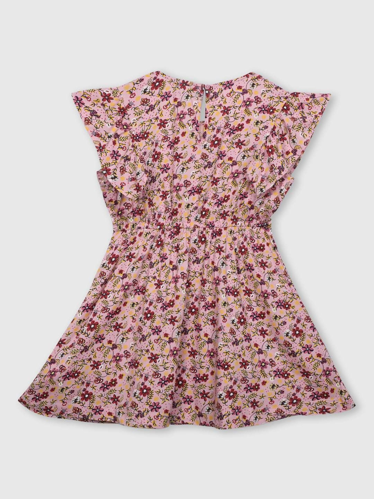 United Colors of Benetton Kids Pink Floral Print Dress