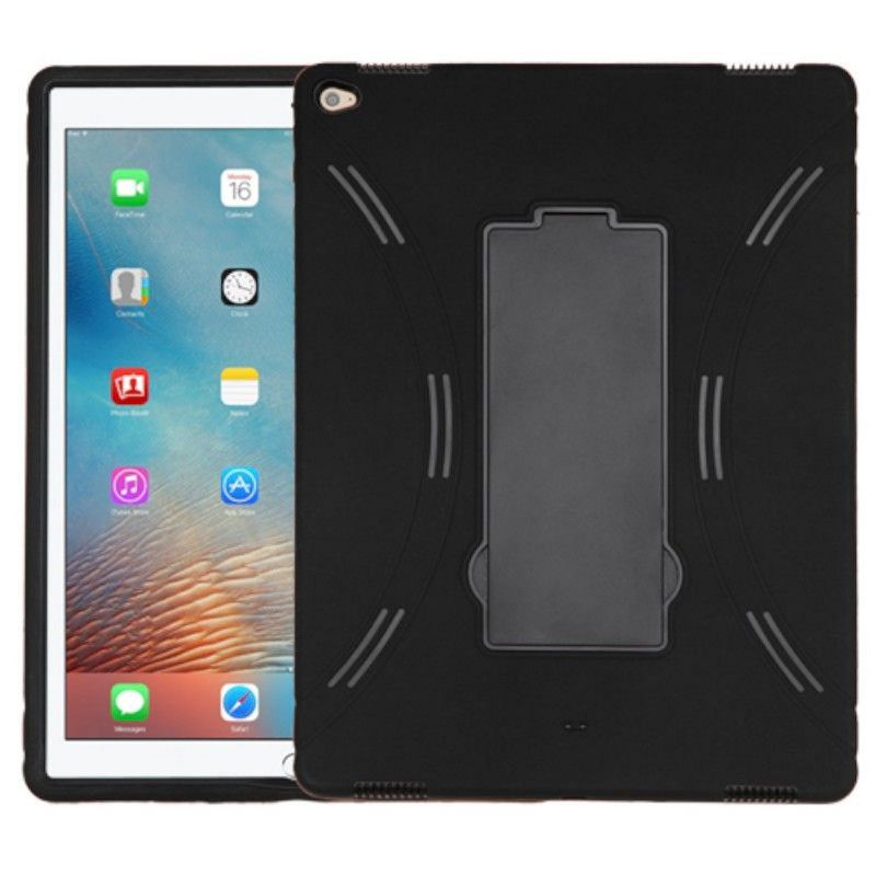 ASMYNA For Apple iPad Pro 12.9" Black Gel Hard Hybrid Rubber Case w/stand