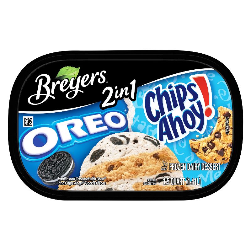 Breyers Oreo Chips Ahoy! 2in1 Ice Cream - 48oz