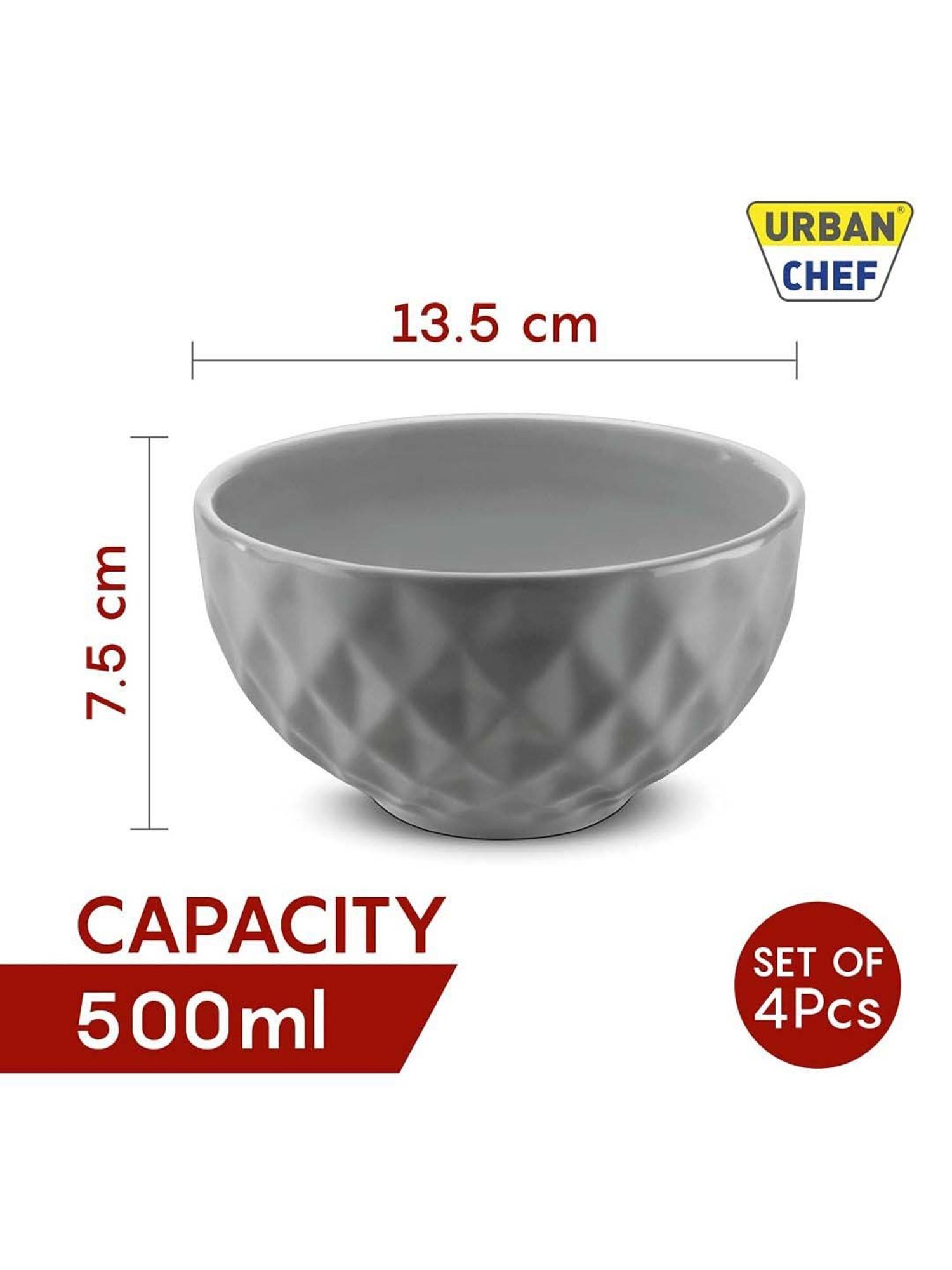 BlackCarrot Black & White Ceramic Dip Bowls Set of 2