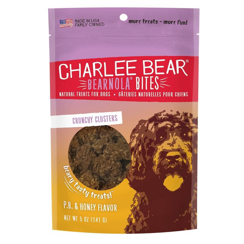 Charlee Bear Bearnola Peanut Butter and Honey Dog Treats - 5oz