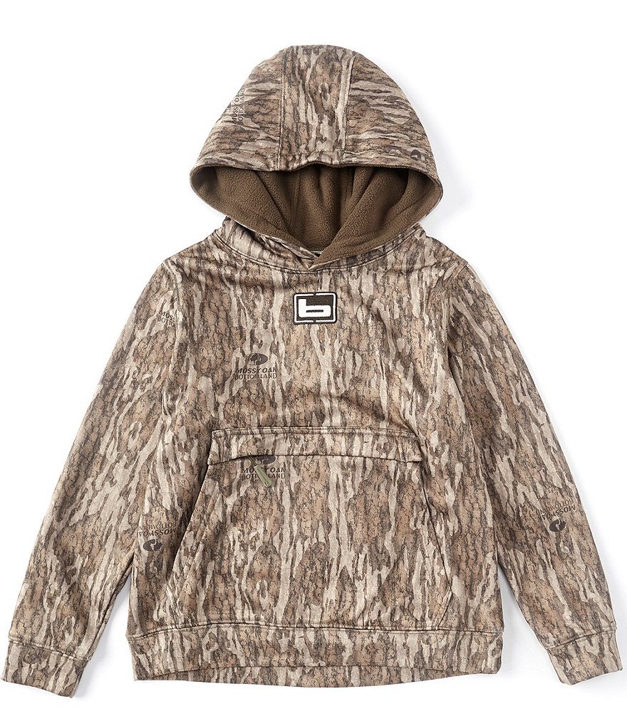 Guess Big Boys 8-16 Long-Sleeve Guess Logo Color-Block Fleece Pull-Over Hoodie