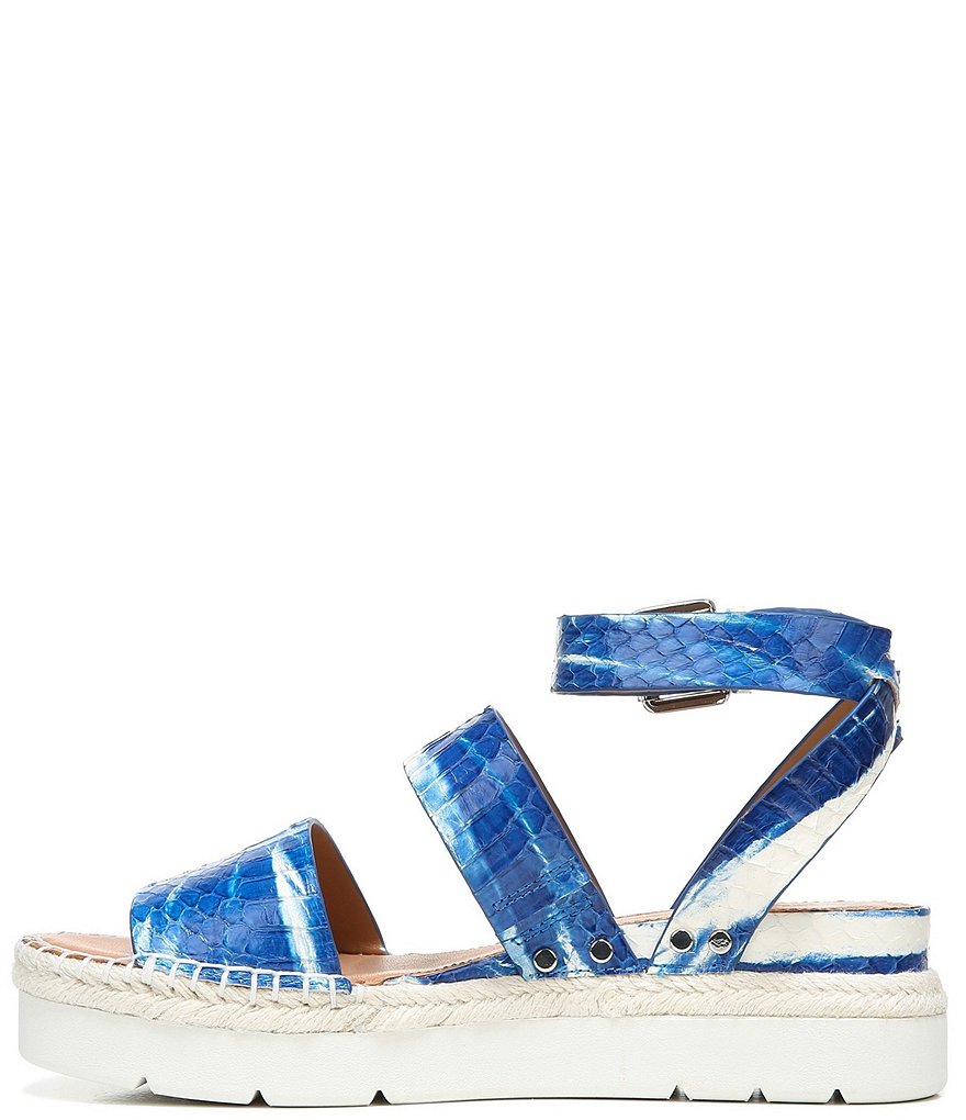 Sarto by Franco Sarto Calvin Snake Print Espadrille Platform Wedge Sandals