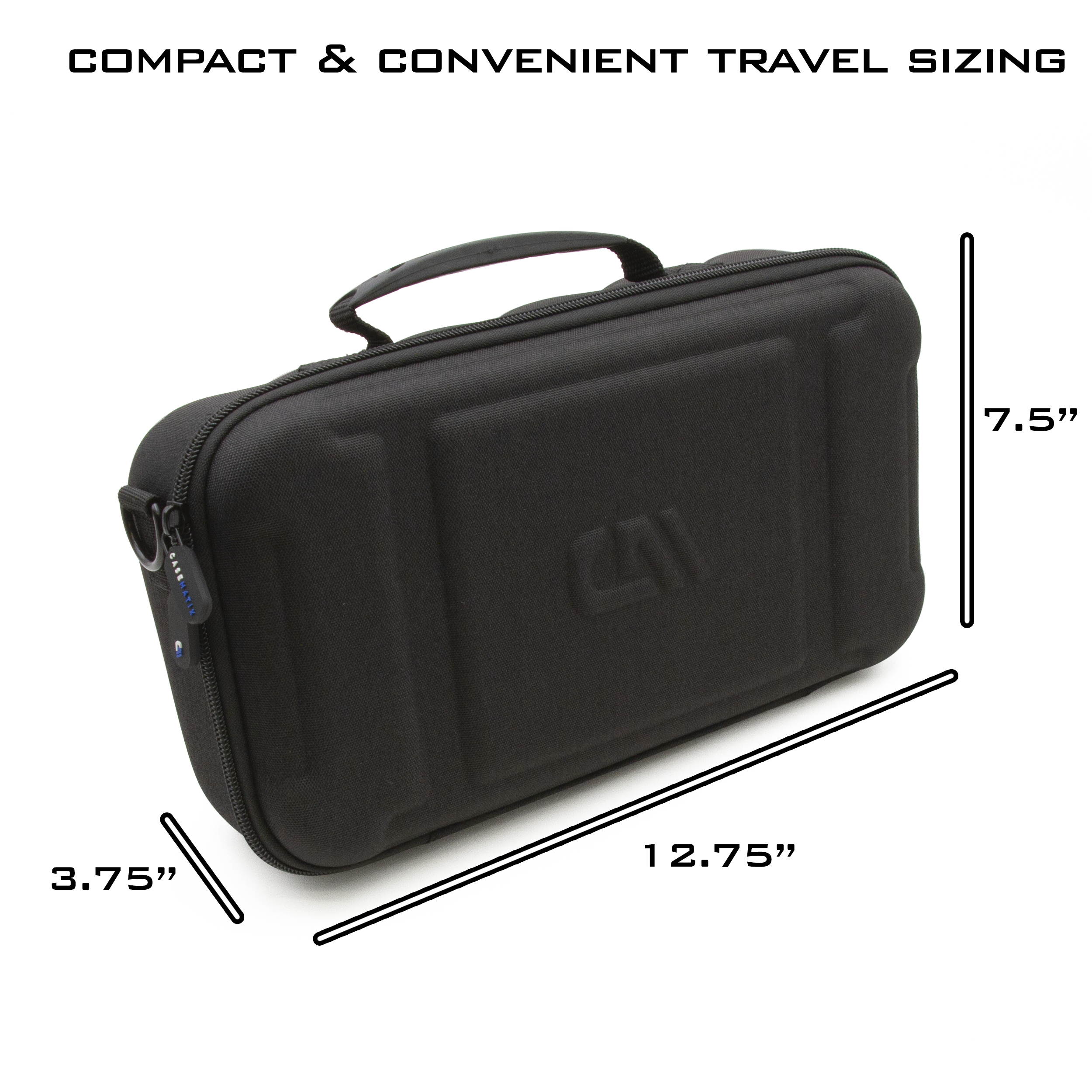 CM 60% Keyboard Case fits Razer Huntsman Mini, HK Gaming GK61, KEMOVE Snowfox, DIERYA DK61E & More 61 Keys up to 11.5" - Travel Case with Shoulder Strap and Netted Accessory Storage