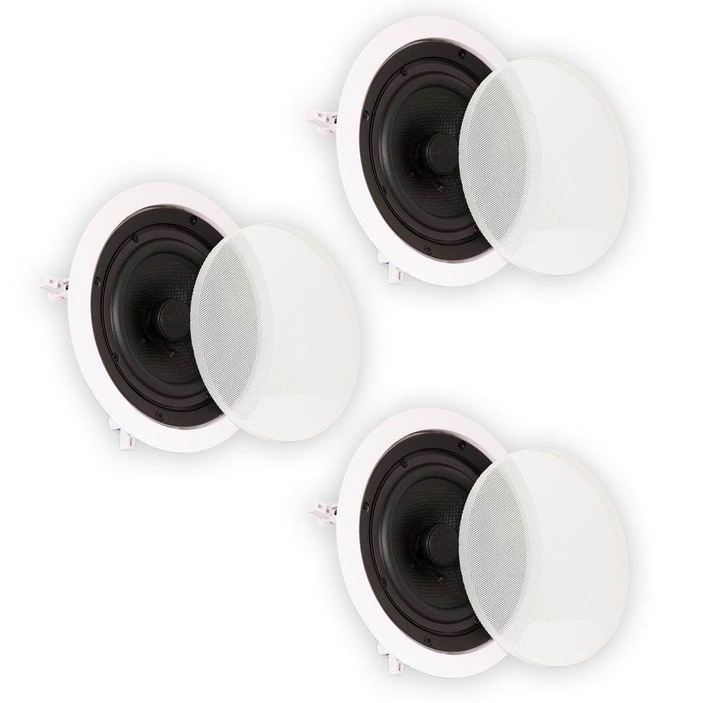 Theater Solutions TS65C in Ceiling 6.5" Speakers Surround Sound Home Theater 3 Speaker Set