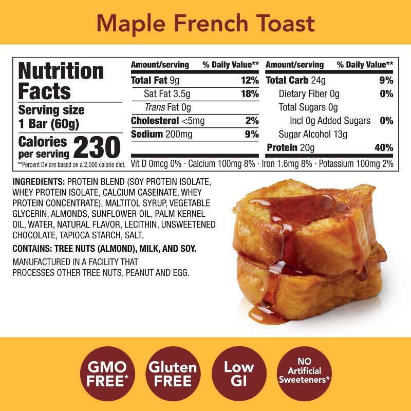 think! High Protein Maple French Toast Bars - 10.5oz/5pk