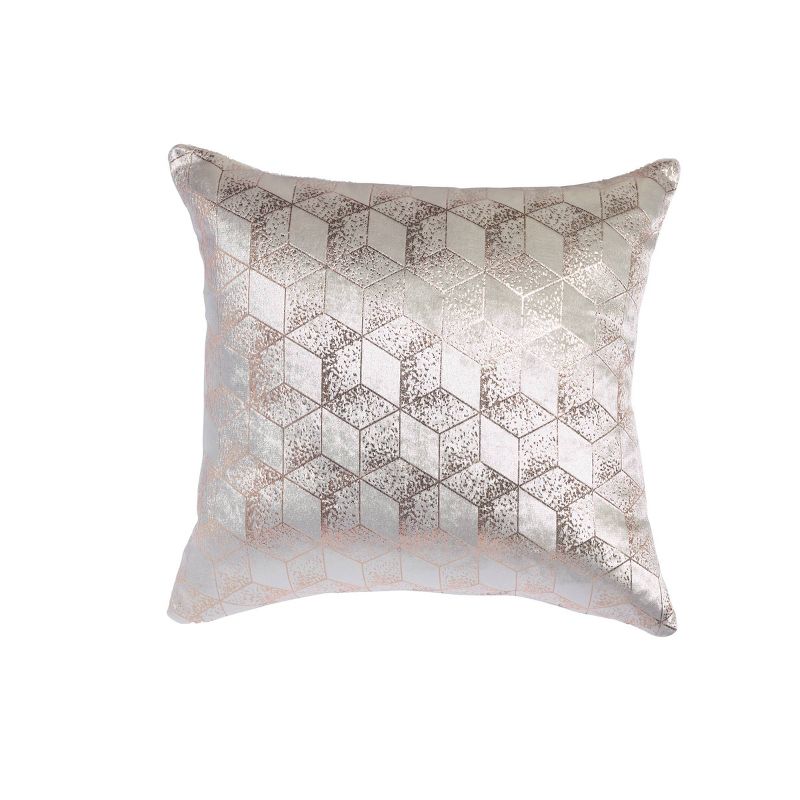 18"x18" Shimmer Square Throw Pillow White - Sure Fit