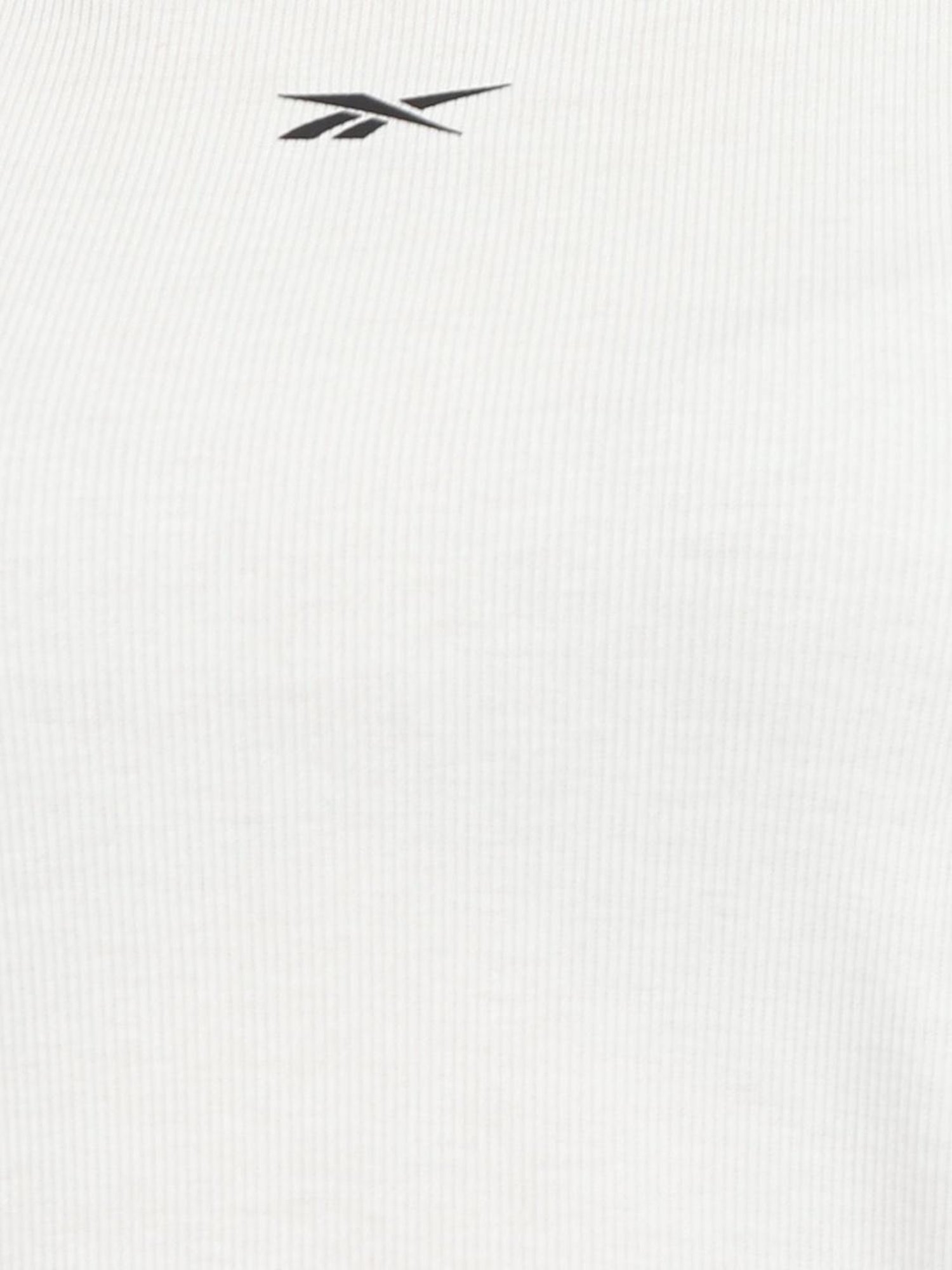 Reebok White Fitted Tank Top
