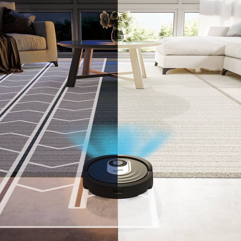 Shark AI VACMOP Wi-Fi Connected Robot Vacuum and Mop with Self-Cleaning Brushroll - RV2001WD