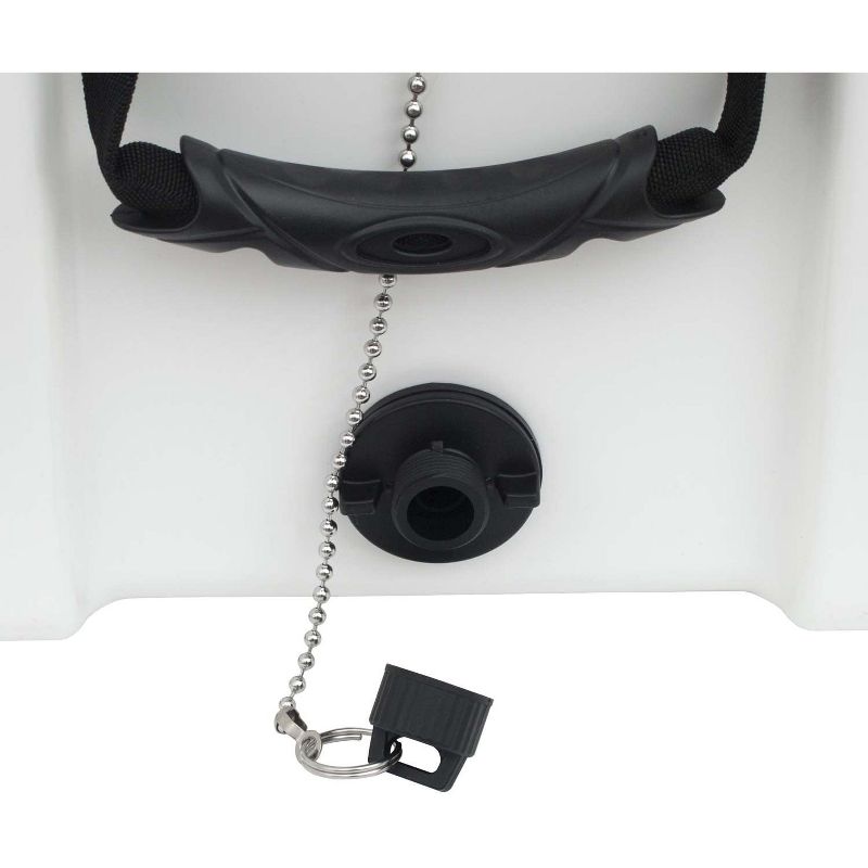 Driftsun Heavy Duty Rotomolded Thermoplastic UV Resistant Portable 20 Quart Insulated Hardside Ice Chest Beverage Cooler, White