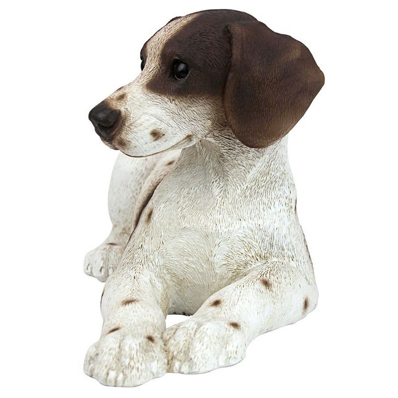 Design Toscano Brown & White Pointer Puppy Dog Statue - White