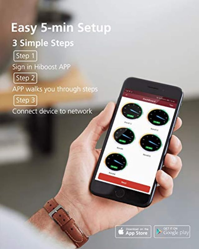 Hiboost Cell Phone Signal Boosters for Home  and  Office, Boosts for 4G LTE Voice and Data for All U.S. Carriers - Verizon, T-Mobile, Sprint, AT and T, Cellular Repeater Amplifier Kits with APP