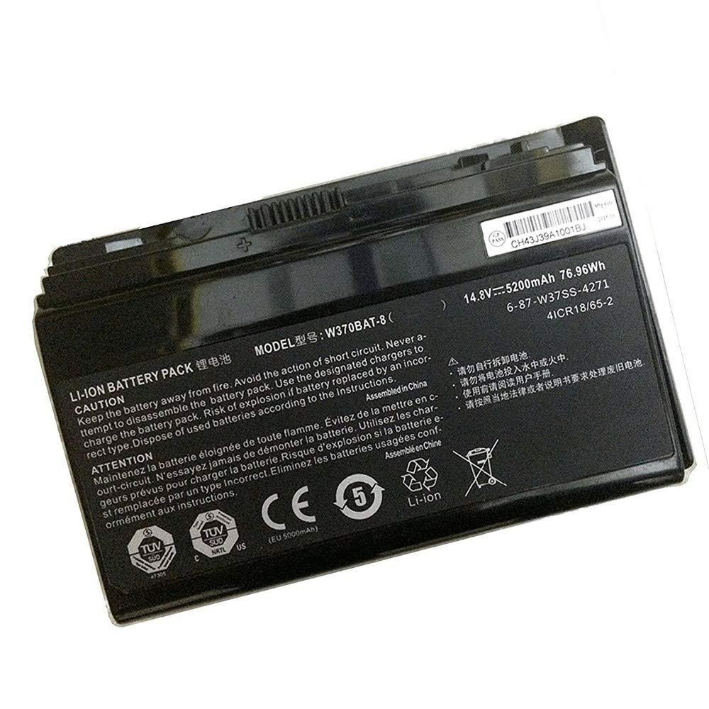 W370BAT-8 Laptop Battery for Clevo W350ET W350ETQ W37ET Sager NP6350 NP6370 Schenker Xmg A522 A722 6-87-W370S-4271