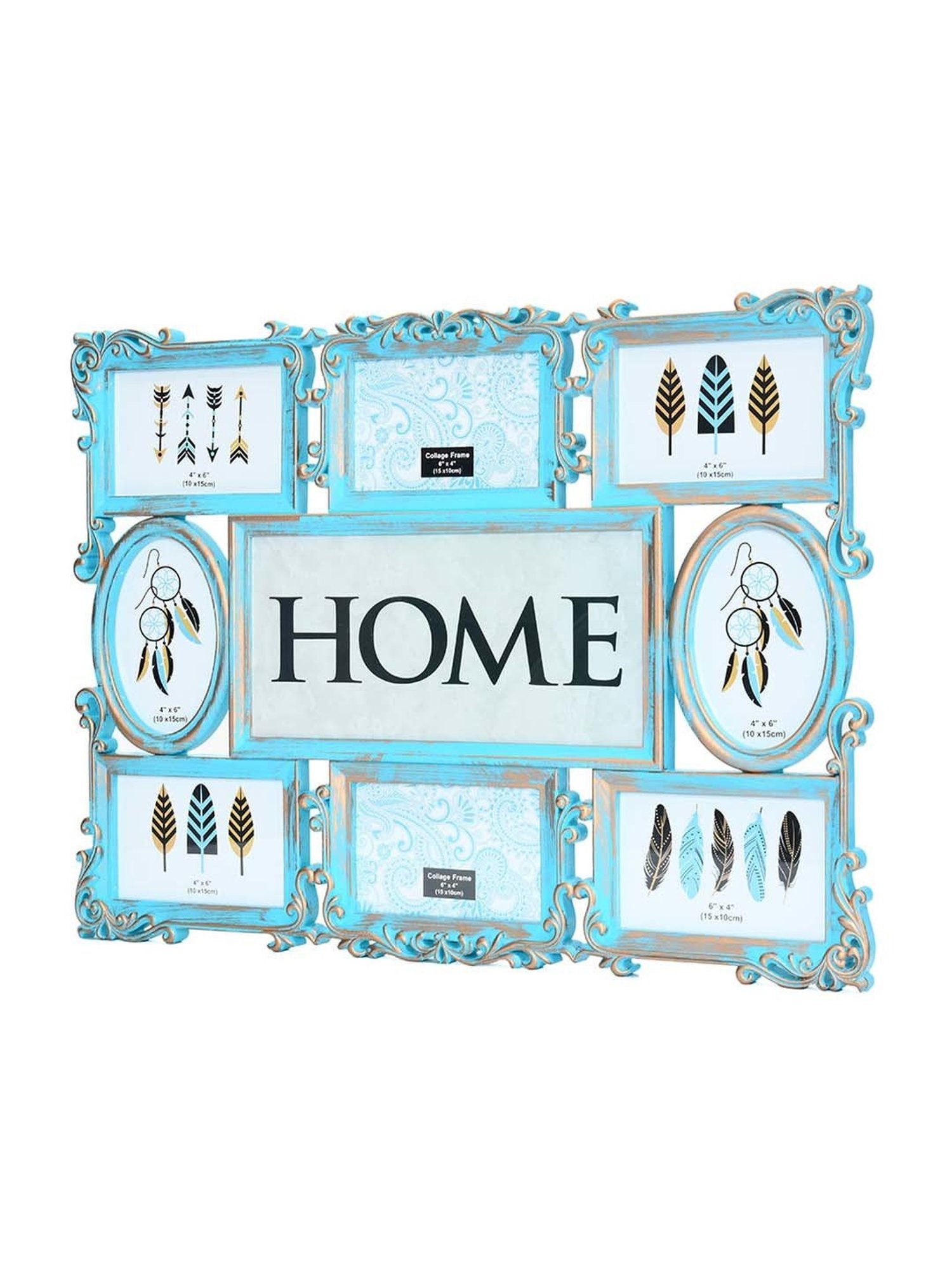 Art Street Gold Engineered Wood Swing Fashion Resin Vintage Photo Frame