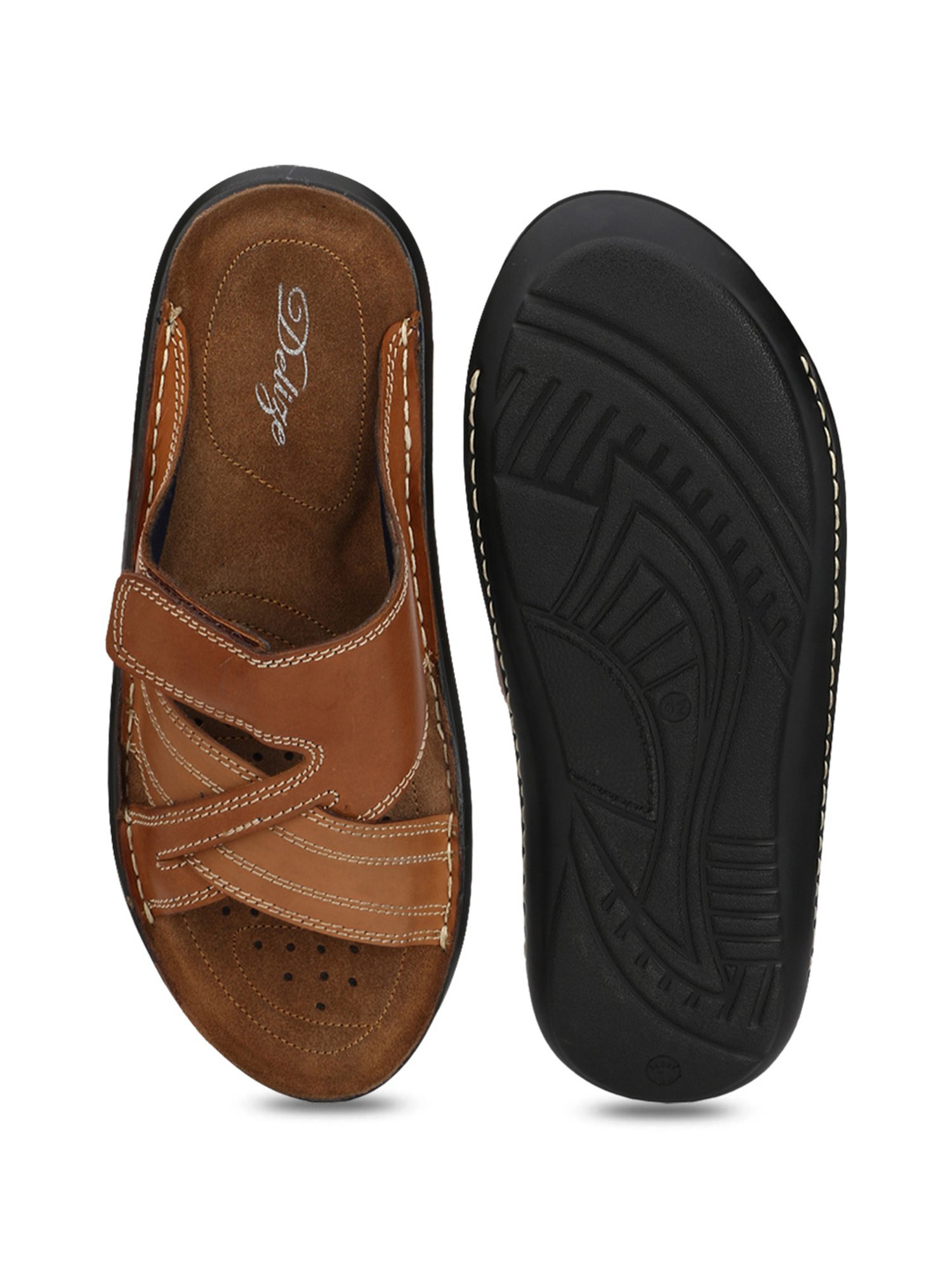 Delize Men's Tan Slides