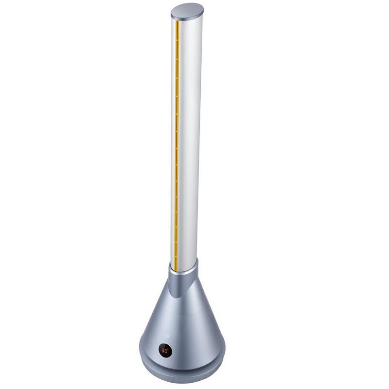 Geek Aire BF3 9 Speed Whisper Quiet Bladeless Oscillating Remote Controlled Smart Hot and Cold Fan with Programmable Timer