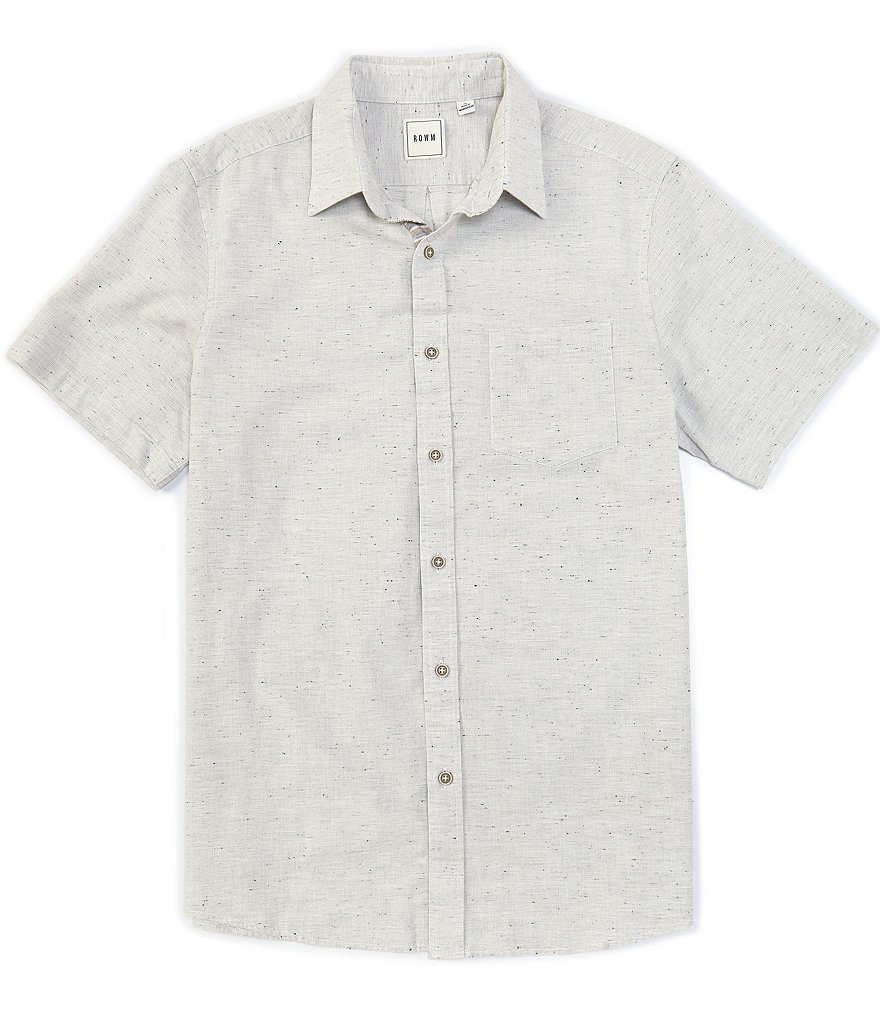 Rowm Short Sleeve Solid Sportshirt