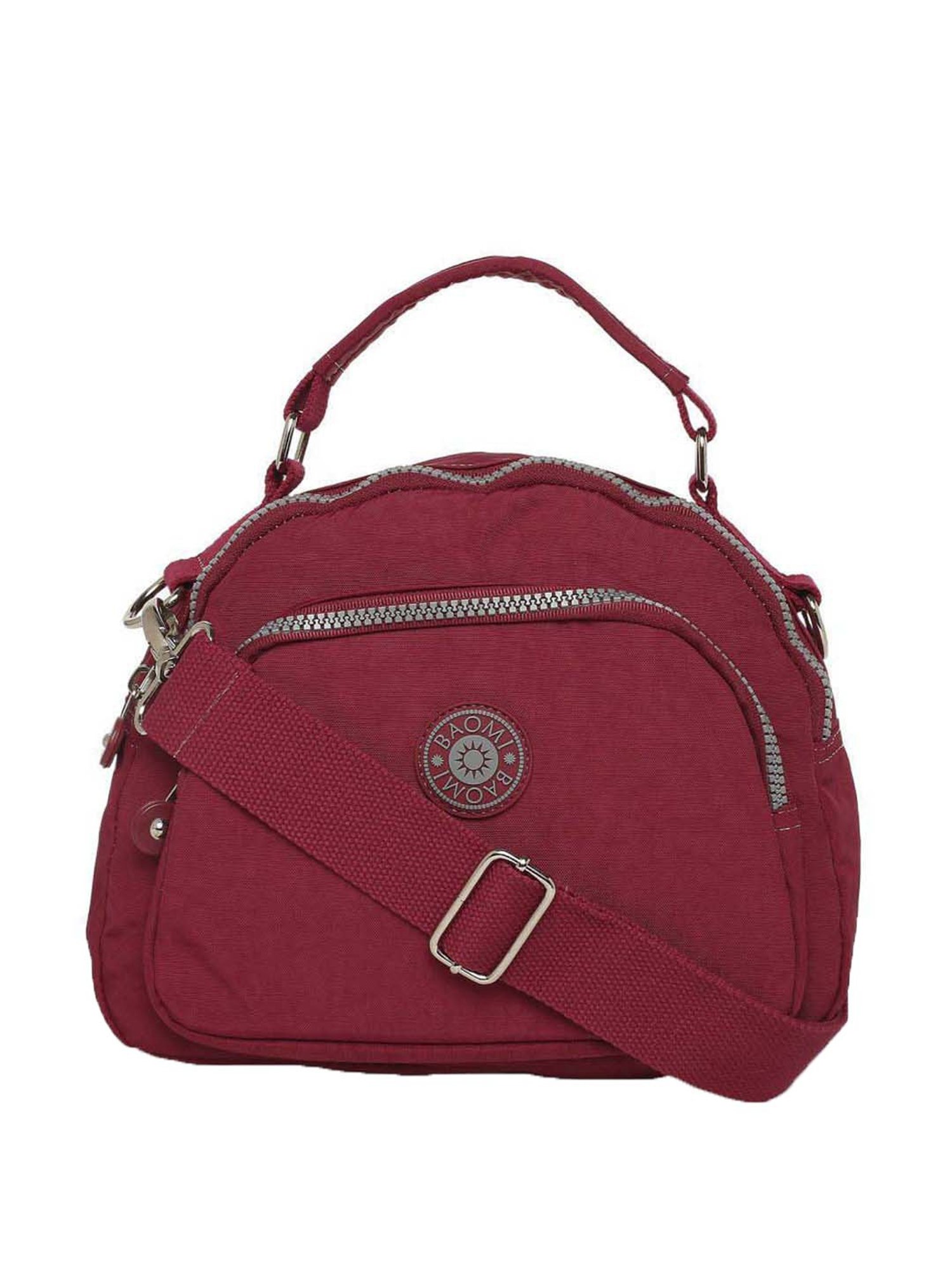 Baomi Red Solid Medium Cross Body Bag