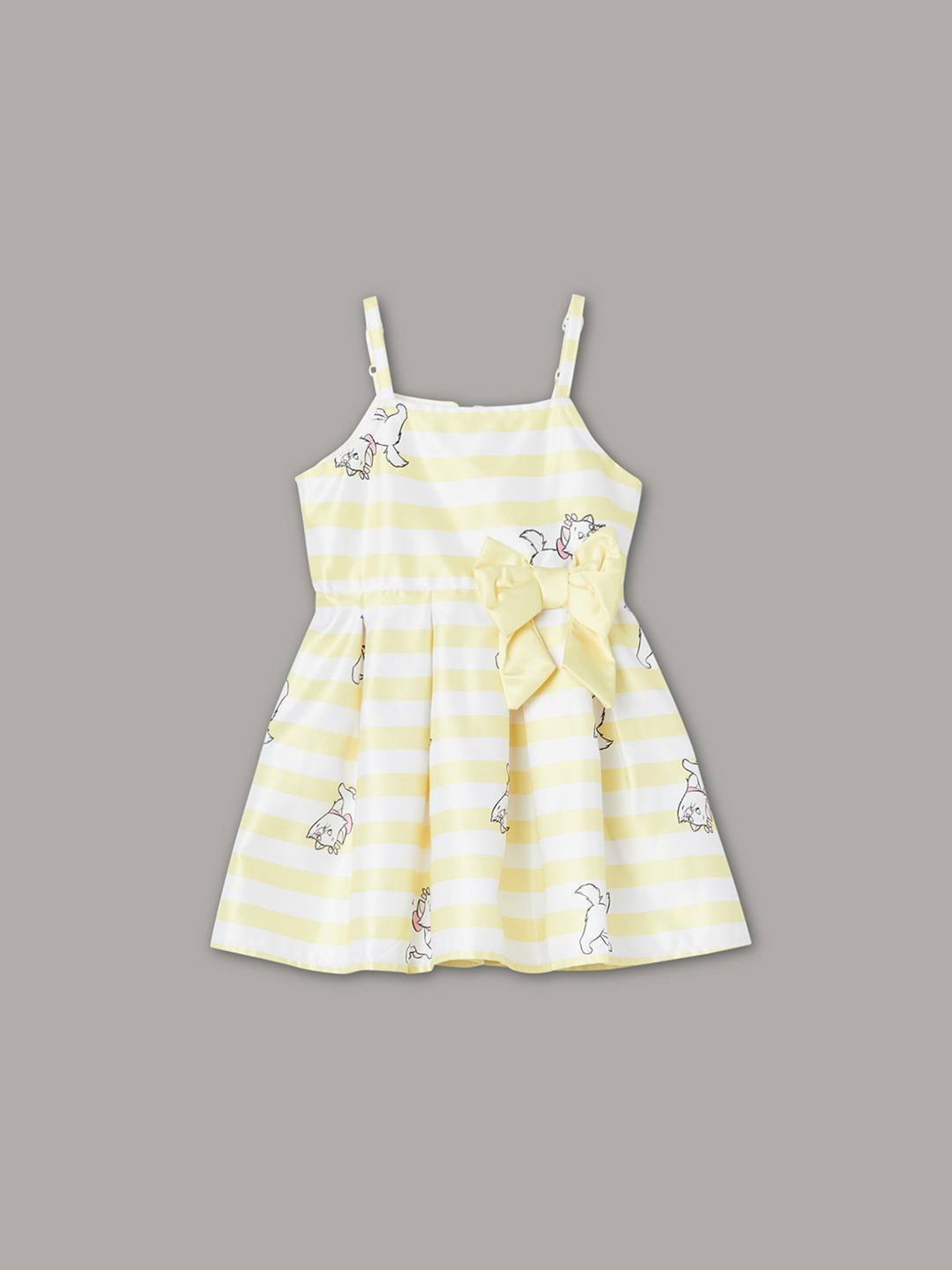 Juniors by Lifestyle Girls Yellow All Over Print Dress