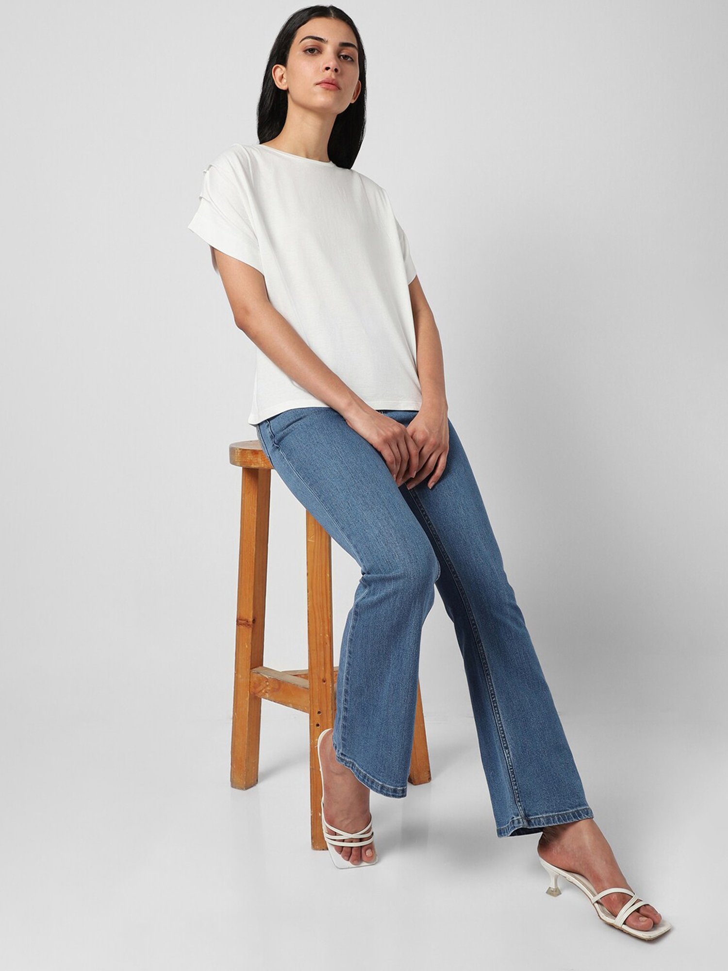 Van Heusen White Regular Fit Top