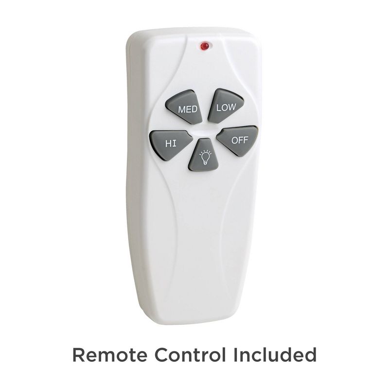 52" LED Antique Crystal Lighted Ceiling Fan White/Champagne - River of Goods