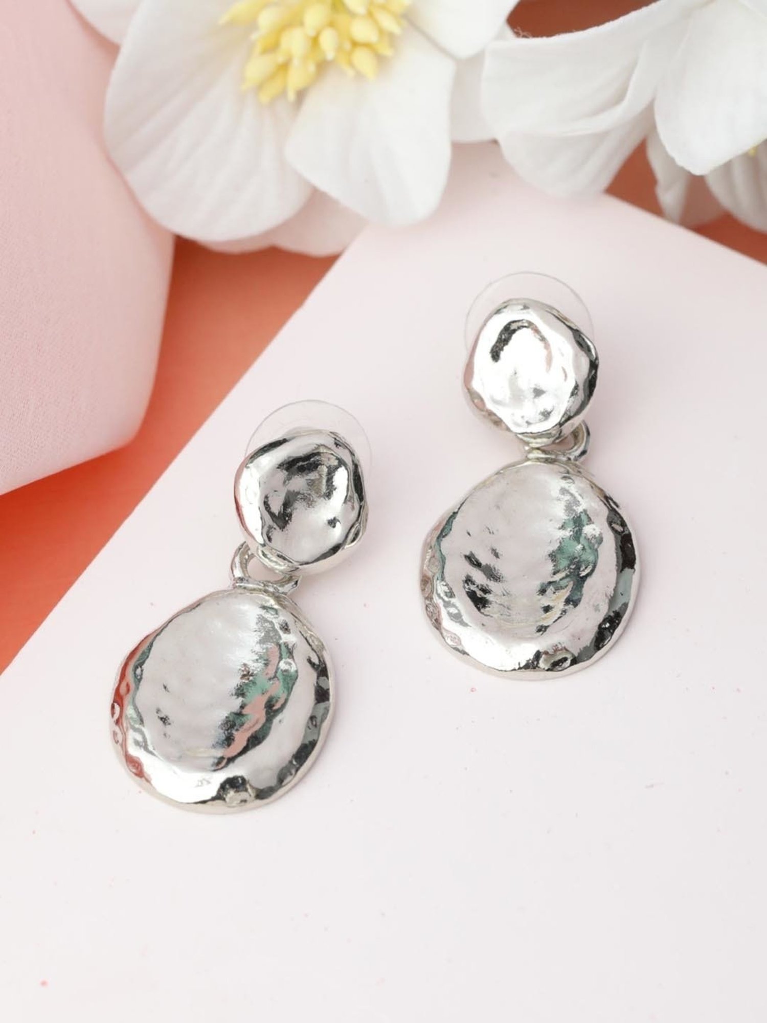 Priyaasi Silver Drop Earrings