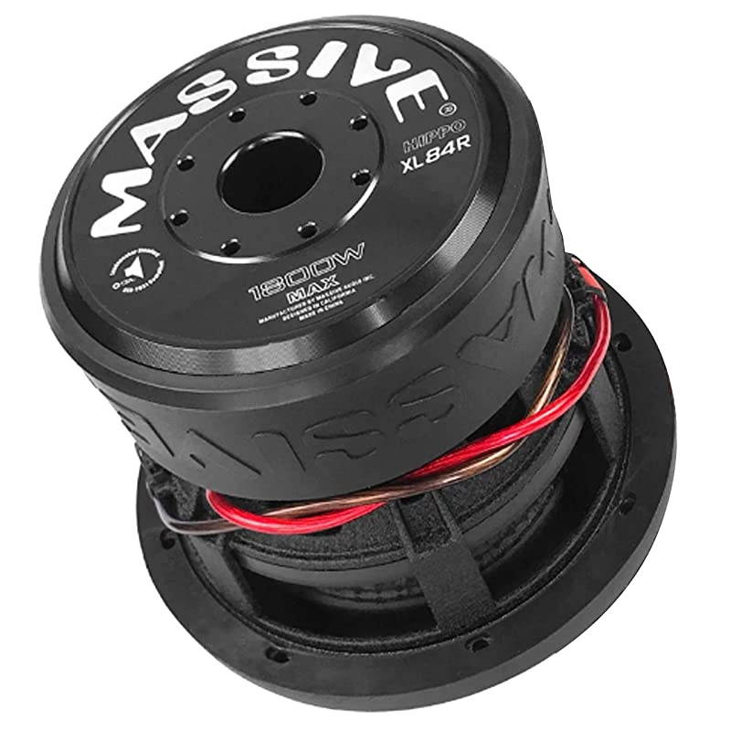 Car Subwoofer by  HippoXL64 - SPL Extreme Bass Woofer - 6.5 Inch Car Audio 300 Watt HippoXL Series Competition Subwoofer, Dual 4 Ohm, 2 Inch Voice Coil. Sold Individually