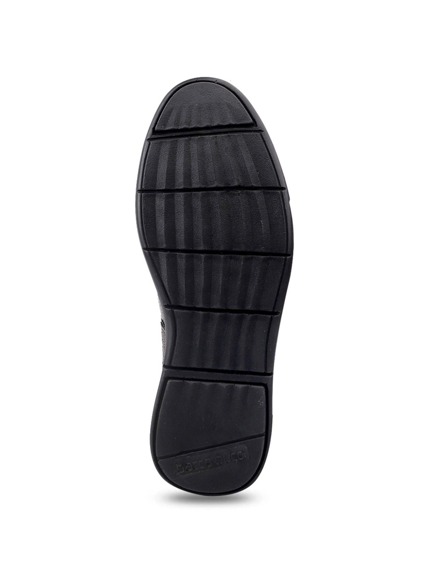 Bacca Bucci Men's Leather Office Black Derby Shoes